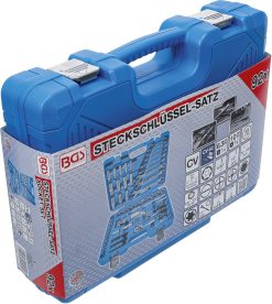 BGS Steckschlüssel-Satz Sechskant | Antrieb 6,3 Mm (1/4") / 10 Mm (3/8") | Zollgrößen | 92-tlg. – 2299 -Heimwerkzeug Geschäft bgs 2299 005