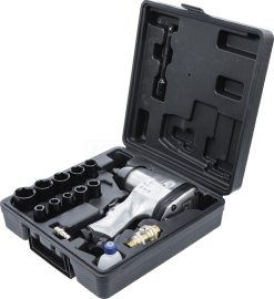 BGS DIY Druckluft-Schlagschrauber Mit Werkzeugsatz | 12,5 Mm (1/2") | 312 Nm | 16-tlg. – 3211 -Heimwerkzeug Geschäft bgs 3211 003