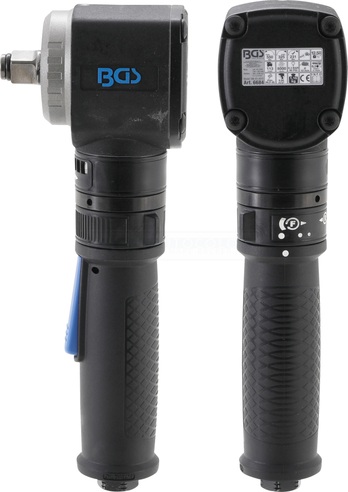 BGS Druckluft-Schlagschrauber | Abgewinkelt | 12,5 Mm (1/2") | 550 Nm – 6684 3 BGS Druckluft-Schlagschrauber | Abgewinkelt | 12,5 Mm (1/2") | 550 Nm – 6684