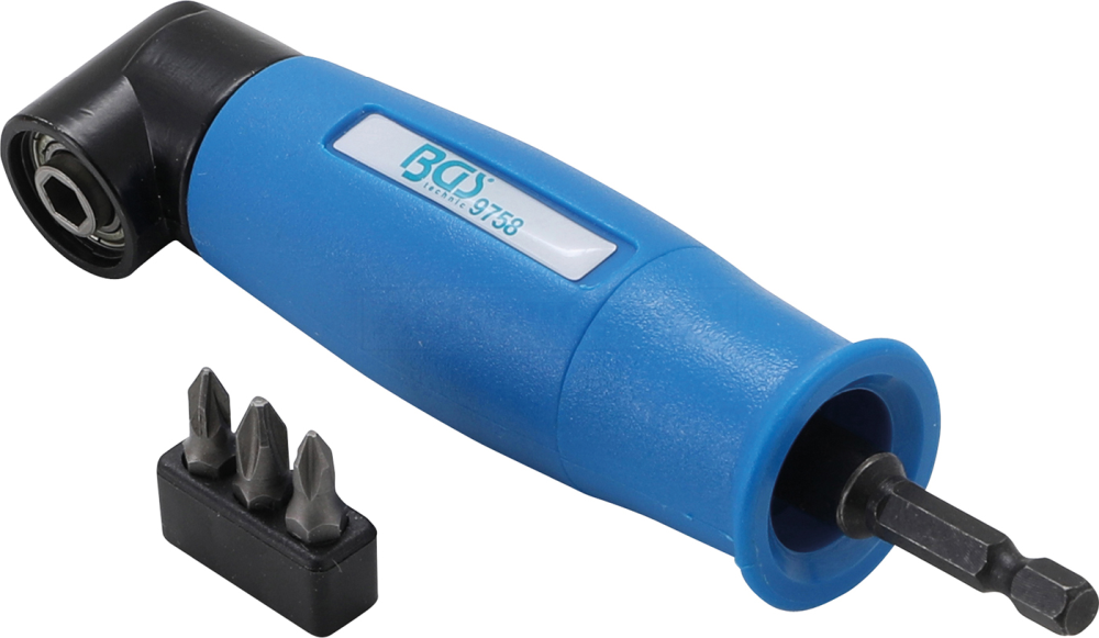 BGS Winkelbohrvorsatz | Antrieb Außensechskant 6,3 Mm (1/4") / Abtrieb Innensechskant 6,3 Mm (1/4") 4 BGS Winkelbohrvorsatz | Antrieb Außensechskant 6,3 Mm (1/4") / Abtrieb Innensechskant 6,3 Mm (1/4") – Bild 2