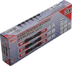 BGS Kabel-Entriegelungswerkzeug-Satz | Universal | 3-tlg. – 9807 -Heimwerkzeug Geschäft bgs 9807 007