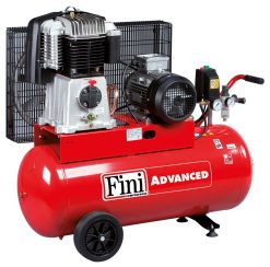 FINI Kolbenkompressor BK 119-90-5,5 Fahrbar 4 KW 90l Kesselvolumen 400V