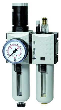 Riegler Wartungseinheit 2-tlg »FUTURA« G 1/4 Abschließbarer Regelknopf