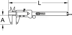 KS Tools Digital-Messschieber 0-150 Mm - 300.0532 -Heimwerkzeug Geschäft kstools 300 0532 010