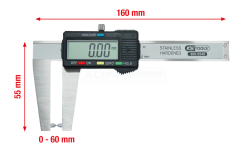 KS Tools Digital-Bremsscheiben-Messschieber 0-60mm, 160mm - 300.0540 -Heimwerkzeug Geschäft kstools 300 0540 001