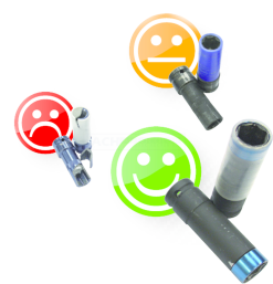 KS Tools SlimPOWER Impact-Stecknuss-Satz, 3-tlg., 1/2" - 515.0990 -Heimwerkzeug Geschäft kstools 515 0990 007