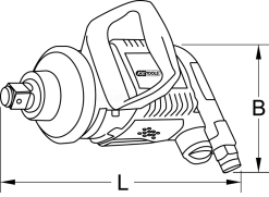 KS Tools 3/4" SuperMONSTER Hochleistungs-Druckluft-Schlagschrauber, 3405Nm - 515.3250 -Heimwerkzeug Geschäft kstools 515 3250 009