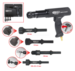 KS Tools Vibro-Impact Druckluft-Meißelhammer-Satz, 6-tlg. - 515.3880 -Heimwerkzeug Geschäft kstools 515 3880 001
