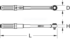 KS Tools 1/4" ERGOTORQUE®precision Ratschen-Drehmomentschlüssel Drehknopf, 1-5Nm - 516.1402 -Heimwerkzeug Geschäft kstools 516 1402 010