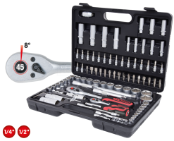 KS Tools 1/4"+1/2" Steckschlüssel-Satz, 96-tlg. - 917.0796 -Heimwerkzeug Geschäft kstools 917 0796 002
